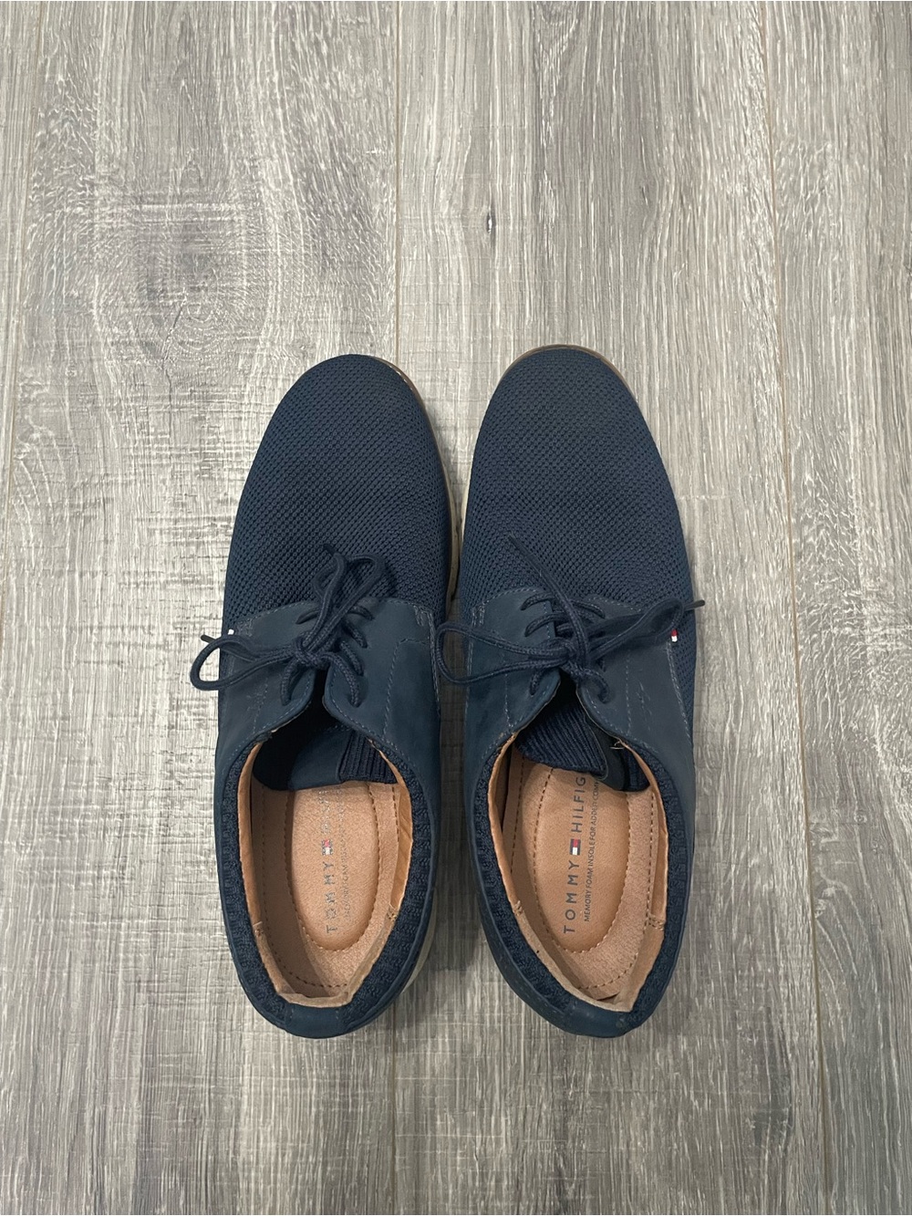 Tommy Hilfiger Men's Navy Knit Derby Shoes